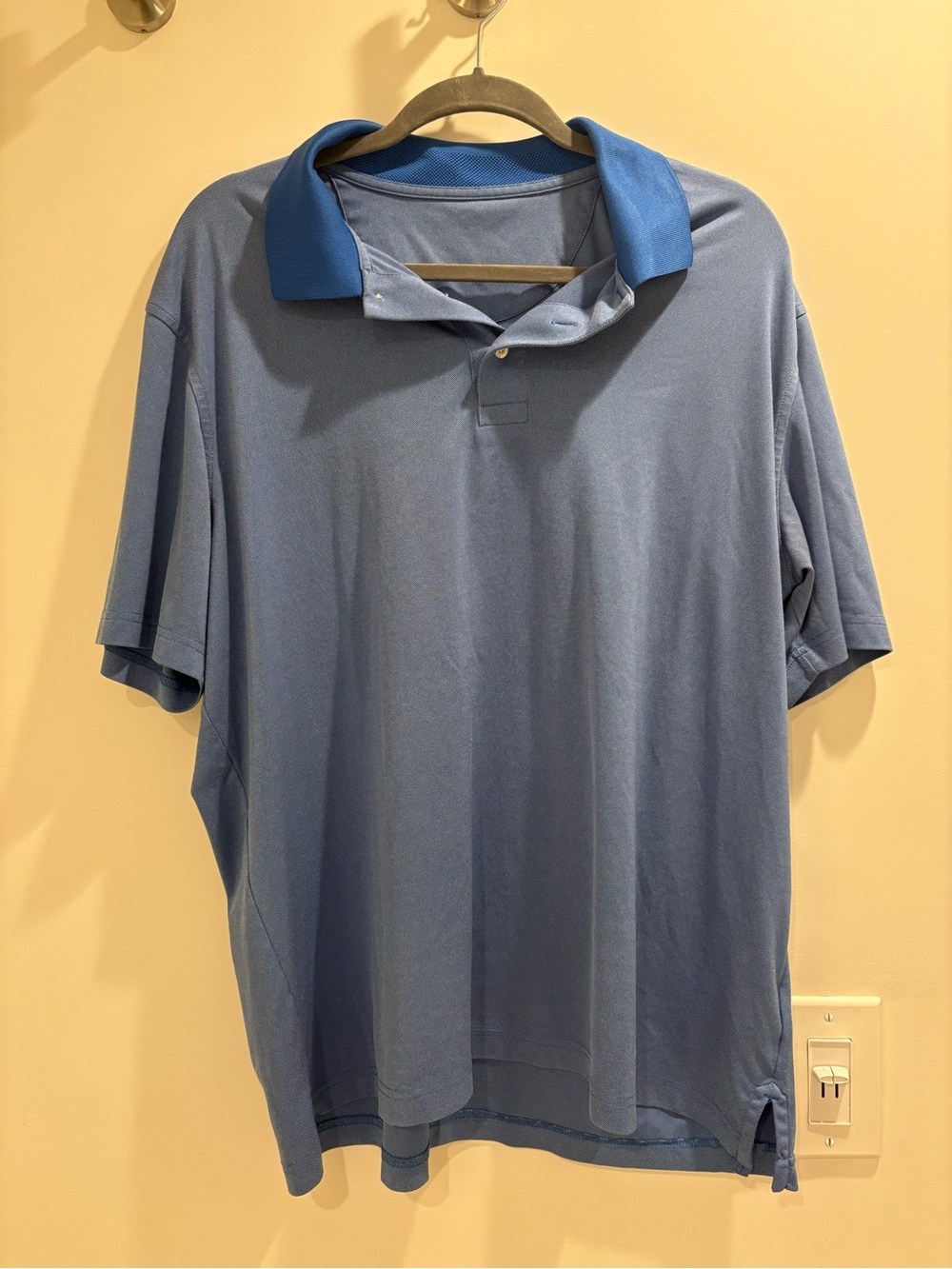 Men's Blue Brooks Brothers Golf Shirt